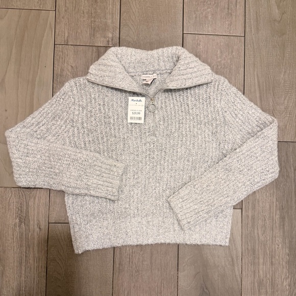 Sincerly Jules Sweaters - SINCERELY JULES Light Gray Cowl Neck Sweater